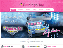 Tablet Screenshot of flamingotan.com